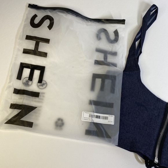 SHEIN Women's Tie Back Zipper Cropped - Picture 4 of 7